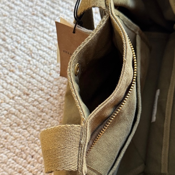 Margot Olive Green Satchel Bag - Picture 7 of 7